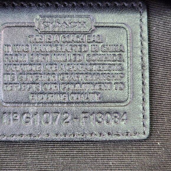 Like New Coach Hampton Black Leather Handbag Purse - Picture 14 of 14